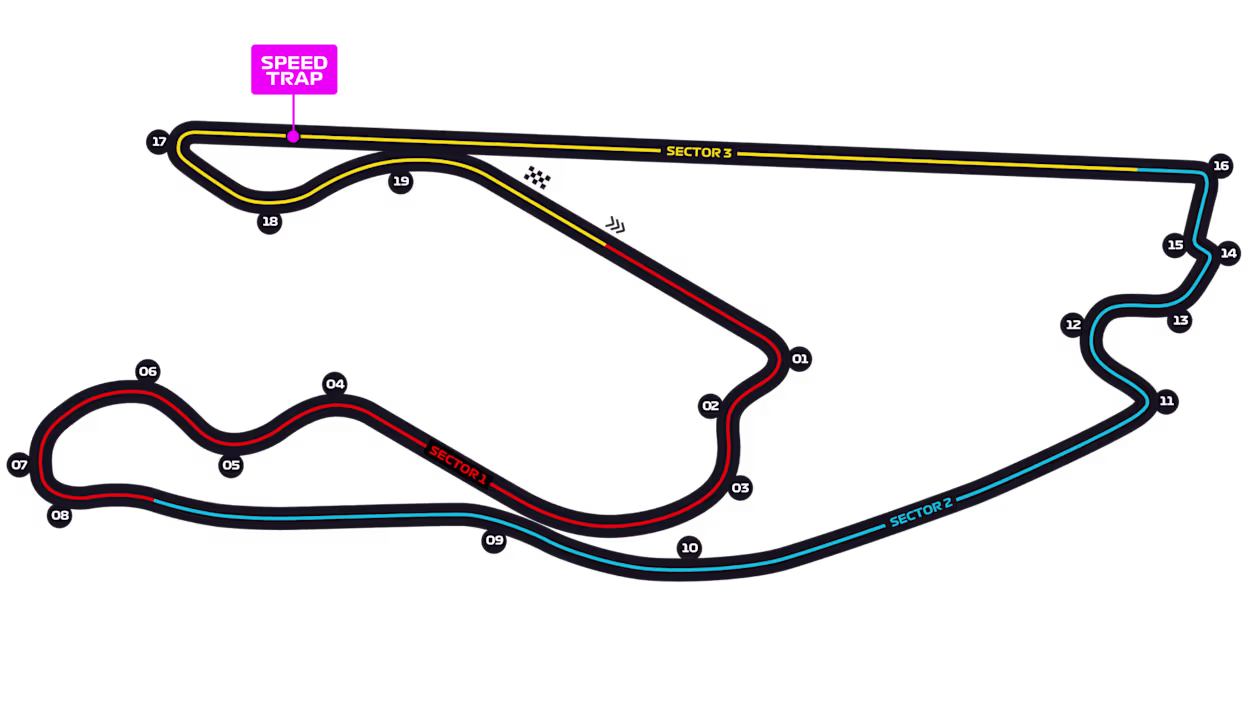 Miami International Autodrome circuit map